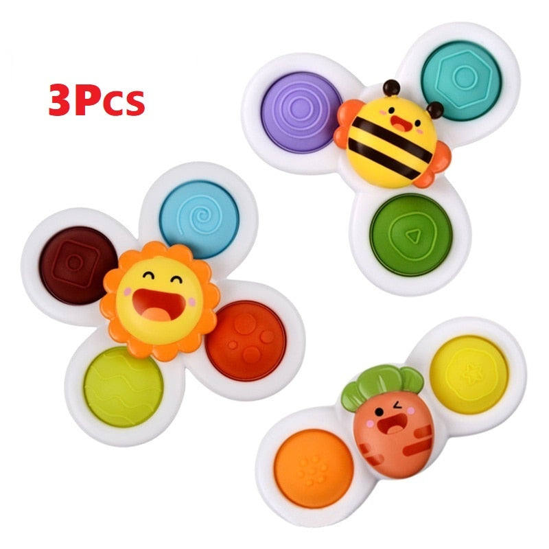1pcs Suction Cups Spinning Educational and Bath Toys