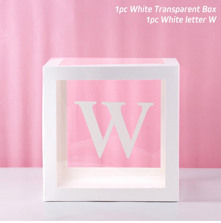 Alphabet Name Box & Birthday Balloon Box