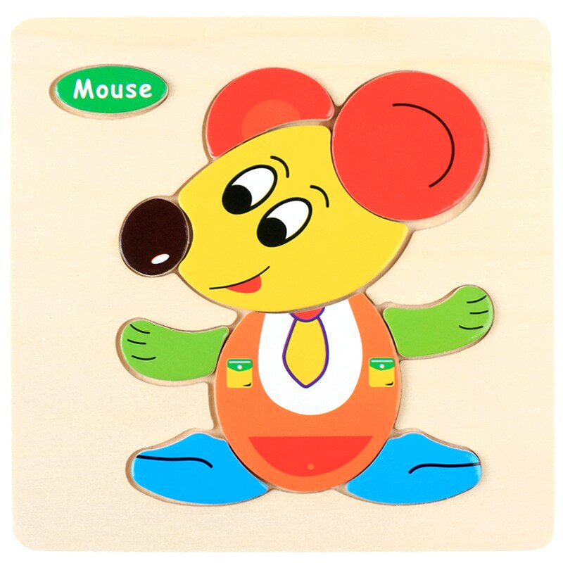 Montessori Wooden 3D Puzzle Jigsaw Toy