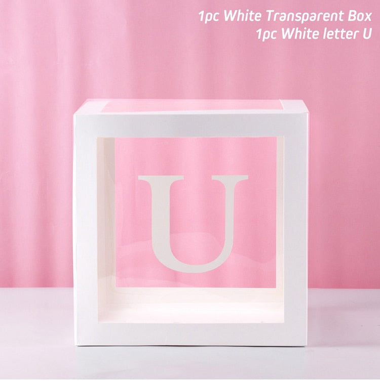 Alphabet Name Box & Birthday Balloon Box
