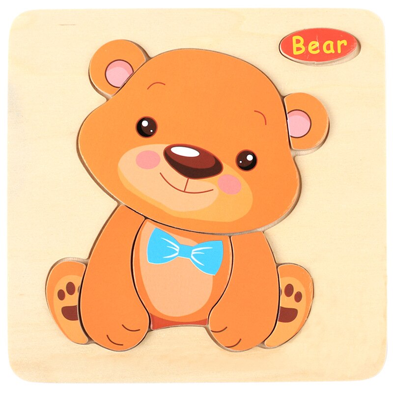 Montessori Wooden 3D Puzzle Jigsaw Toy