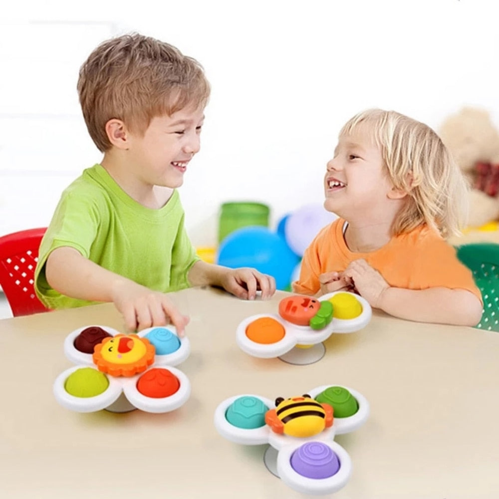 1pcs Suction Cups Spinning Educational and Bath Toys