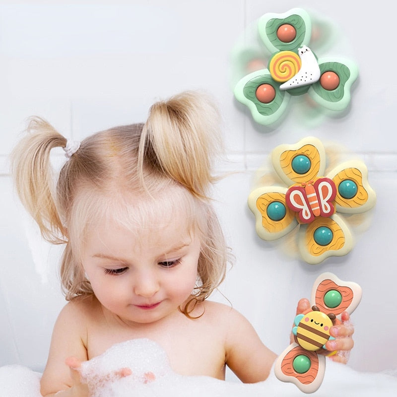 3Pcs/Set Baby Bath Spinner Toy