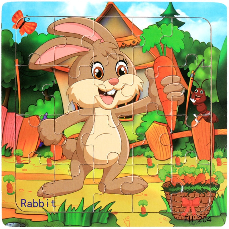New 20 Piece Montessori 3d Puzzle