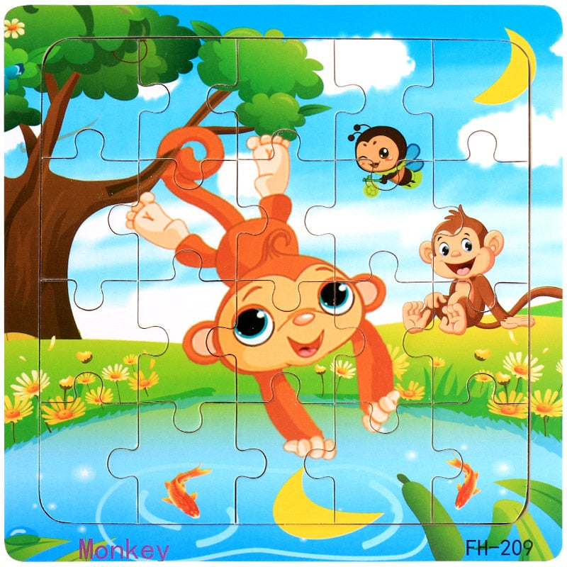 New 20 Piece Montessori 3d Puzzle