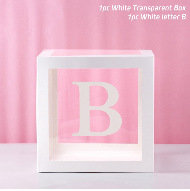 Alphabet Name Box & Birthday Balloon Box