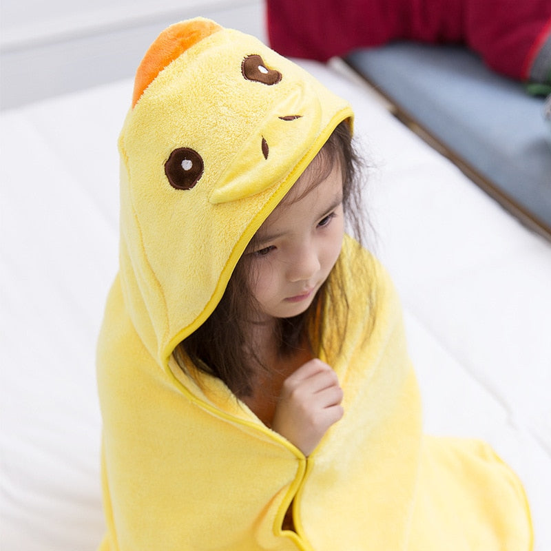 Hooded Cloak Bath Microfiber Towel 90*90CM
