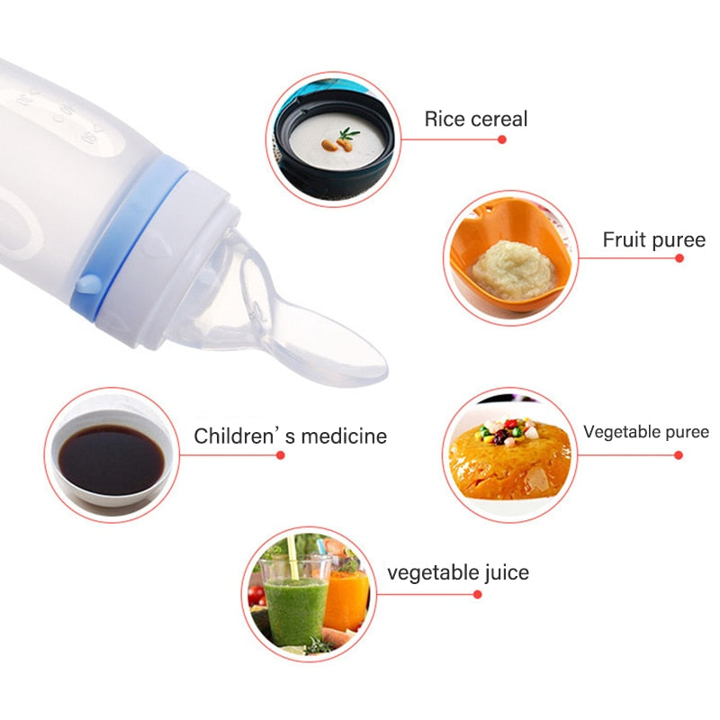 Feeding Bottle Dolphin Silicone Spoon