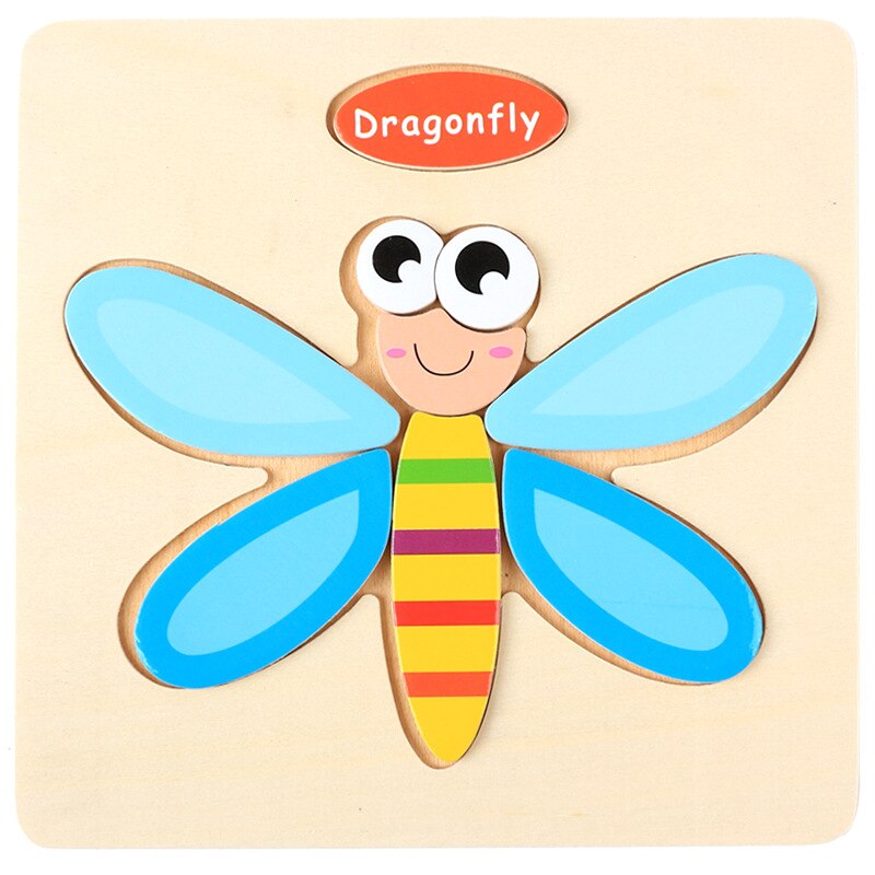 Montessori Wooden 3D Puzzle Jigsaw Toy