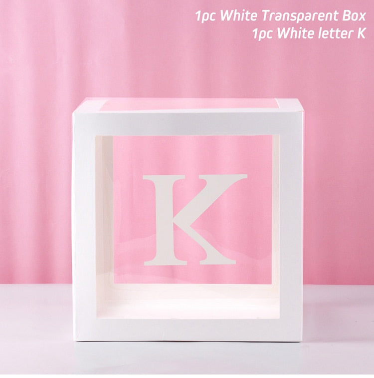 Alphabet Name Box & Birthday Balloon Box