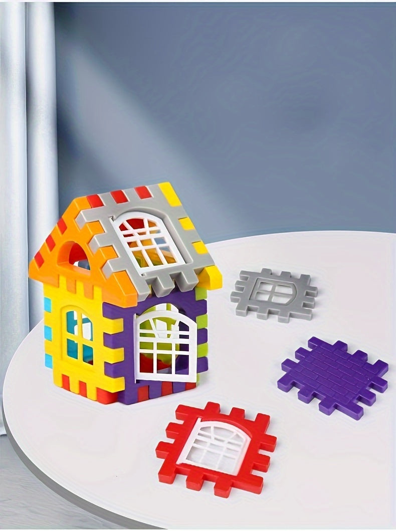 100pcs Building Blocks Puzzle House Set