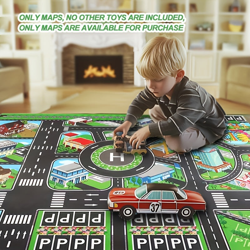 Large City Traffic Play Mat