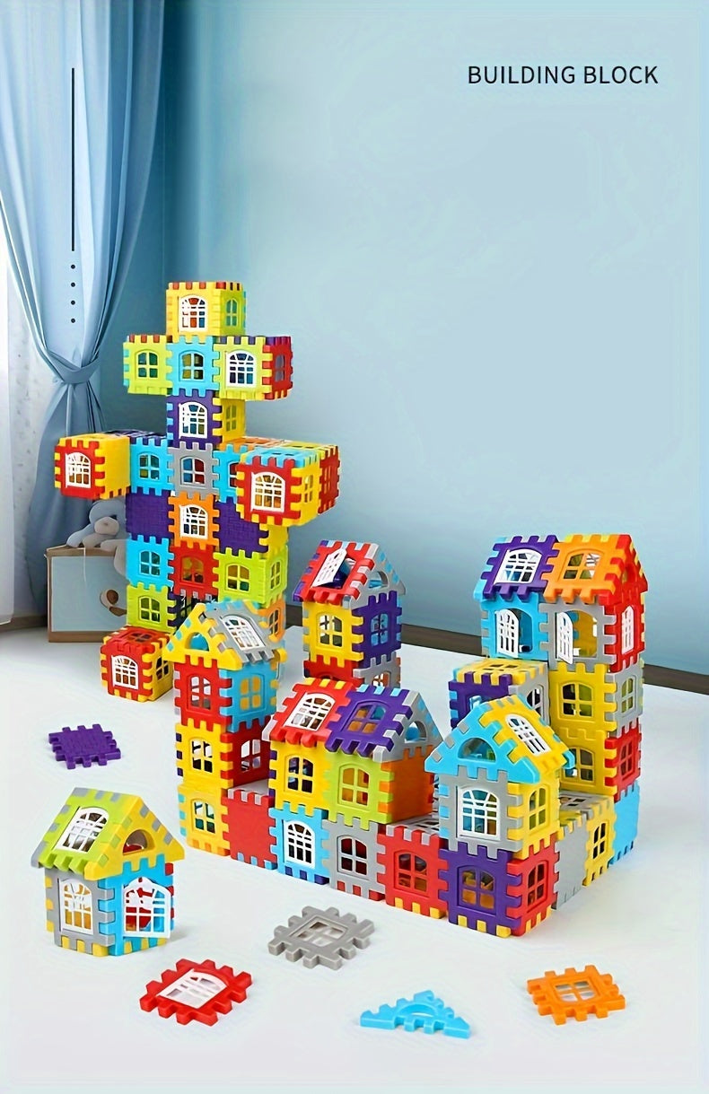100pcs Building Blocks Puzzle House Set