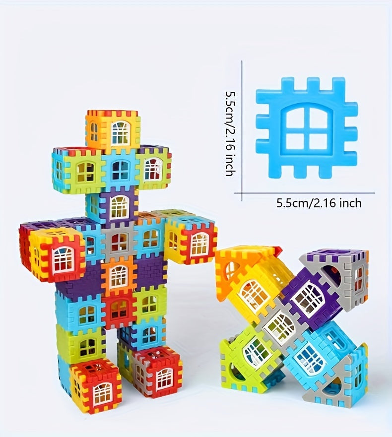 100pcs Building Blocks Puzzle House Set