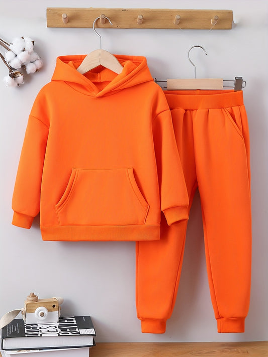 2 Pcs Girls Sweatshirt Top and Bottom Set