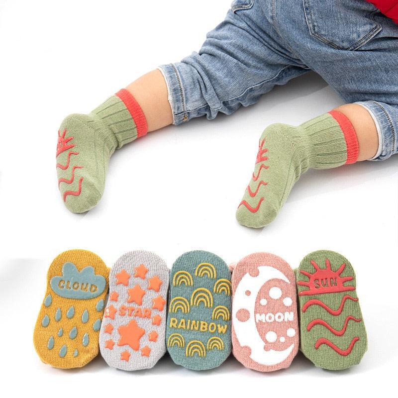 3 Pairs Children's Socks Anti Slip