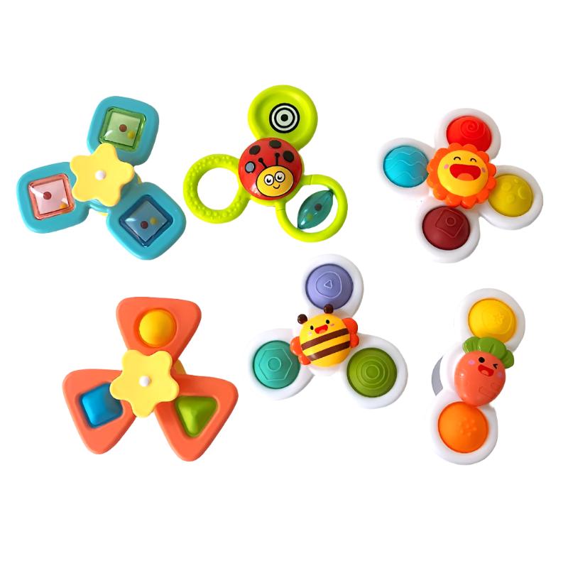 1pcs Suction Cups Spinning Educational and Bath Toys