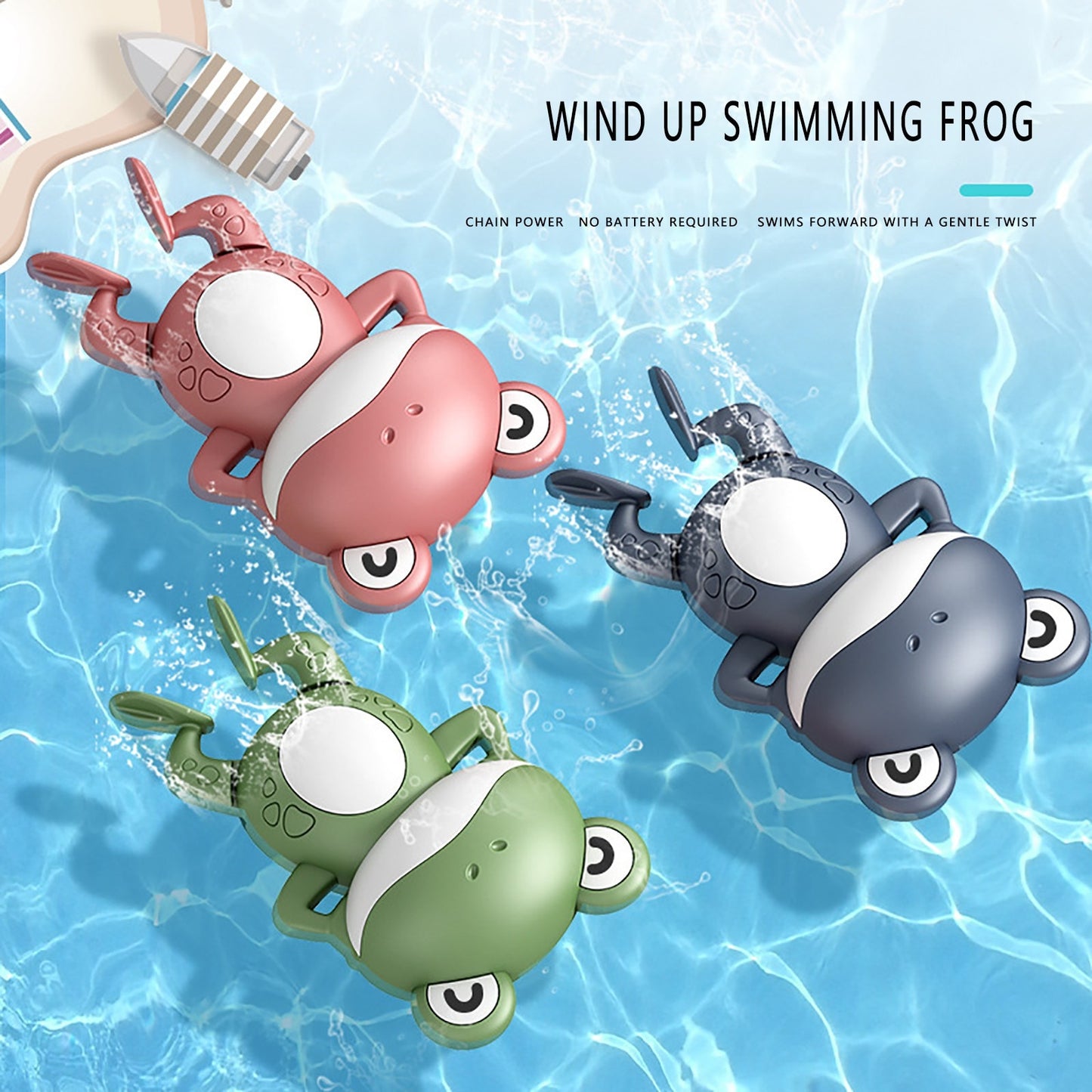 Frogs Clockwork Bath Toy