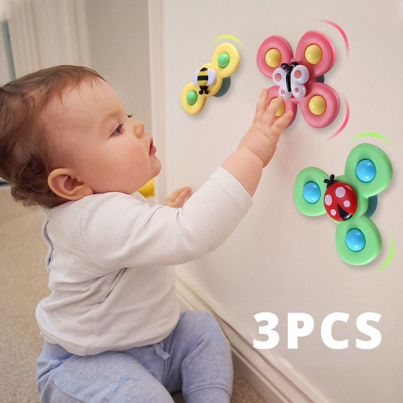 3Pcs/Set Baby Bath Spinner Toy