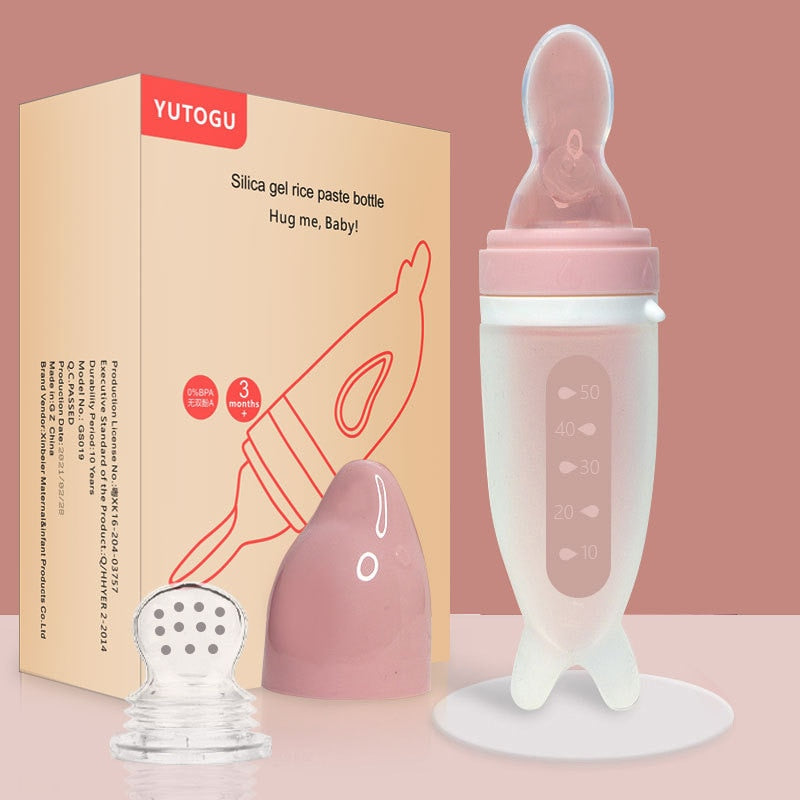 Feeding Bottle Dolphin Silicone Spoon