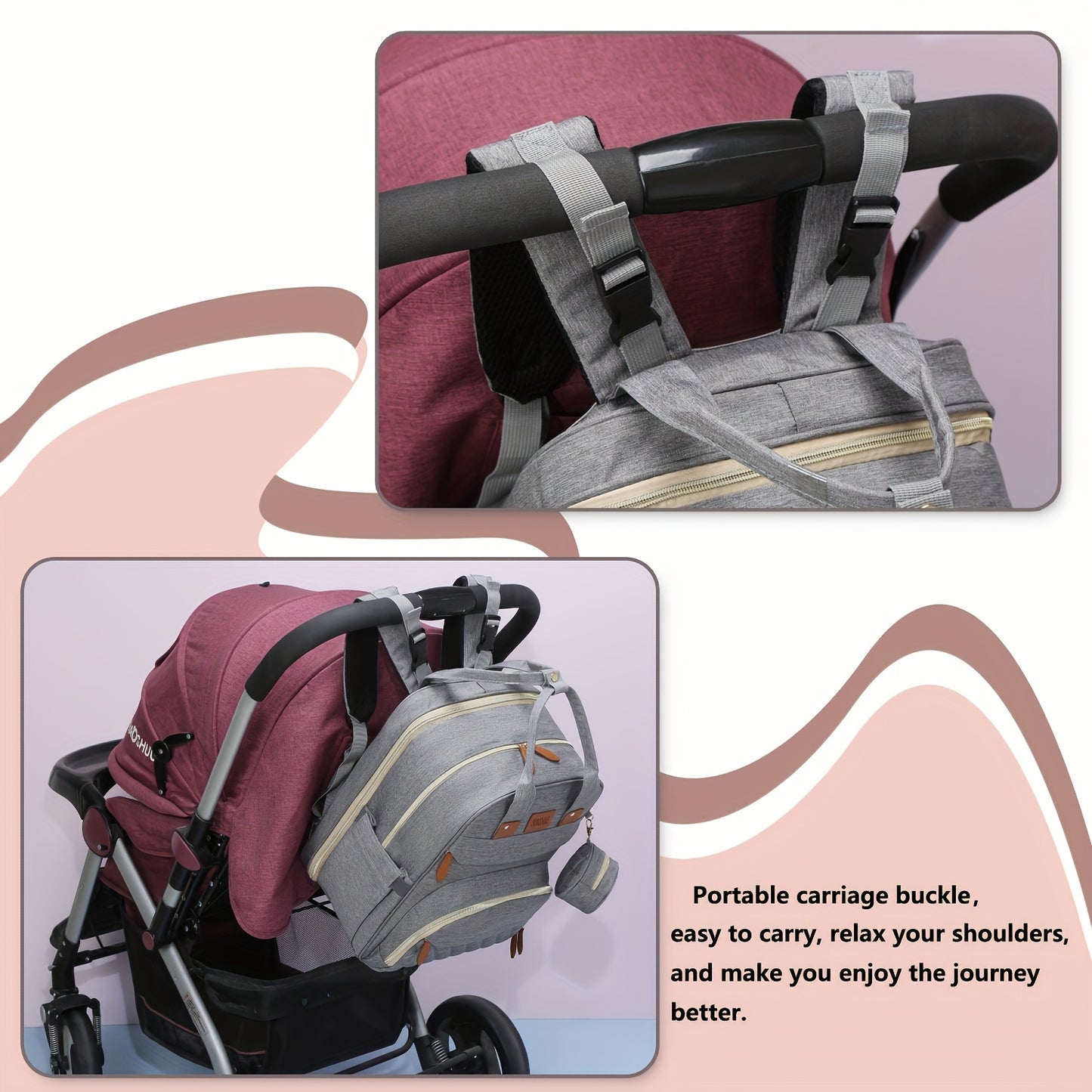 Lamroro Diaper Multifunctional Bag Backpack