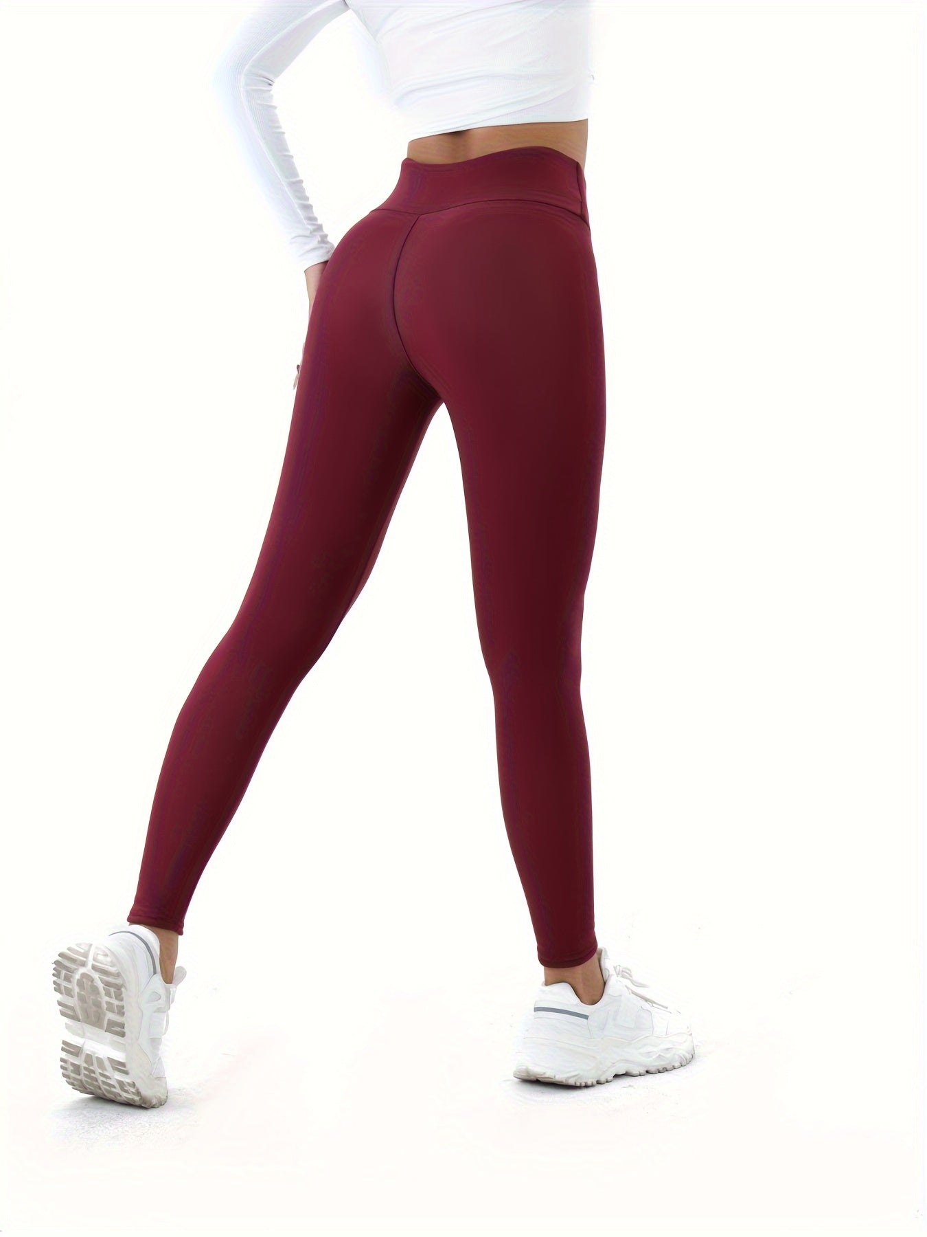 Women's Cozy Fleece-Lined High-Elasticity Leggings - Warm, Stretchy Activewear for Fall & Winter