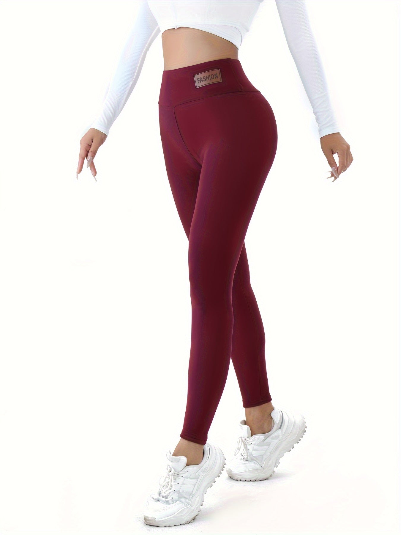 Women's Cozy Fleece-Lined High-Elasticity Leggings - Warm, Stretchy Activewear for Fall & Winter