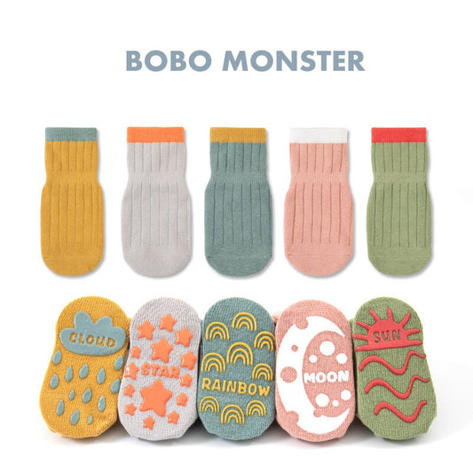 3 Pairs Children's Socks Anti Slip