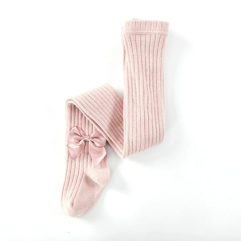 Girls Tights Bowknot %100 Cotton