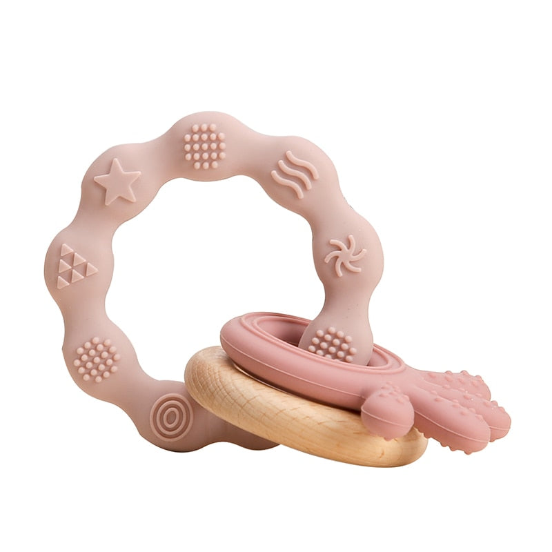 1 Pc Kid Teether Toy BPA Free Silicone