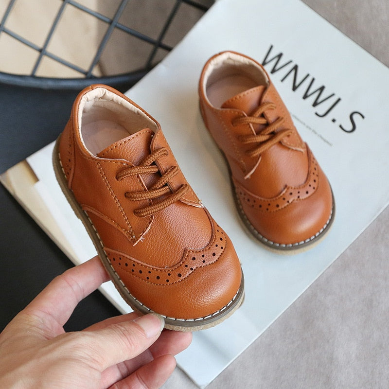 Autumn Casual Children Leather Shoes