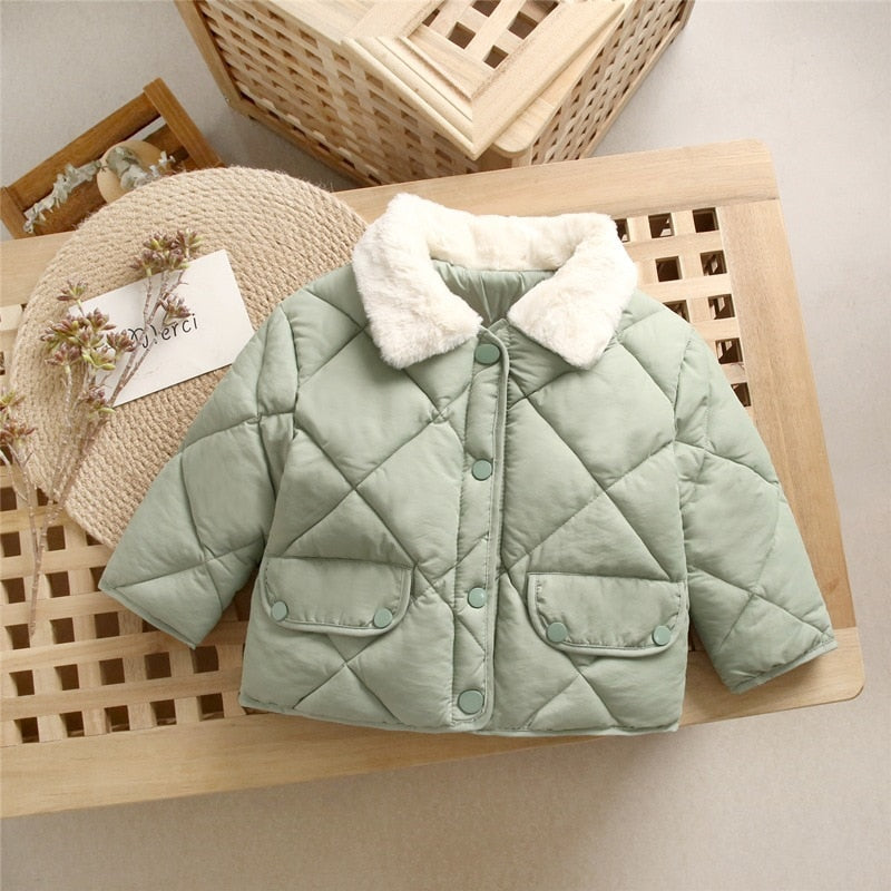 New Winter Children's Warm Cotton Jackets Outerwear