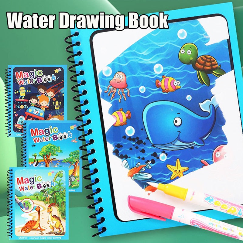 Magic Water Drawing Book