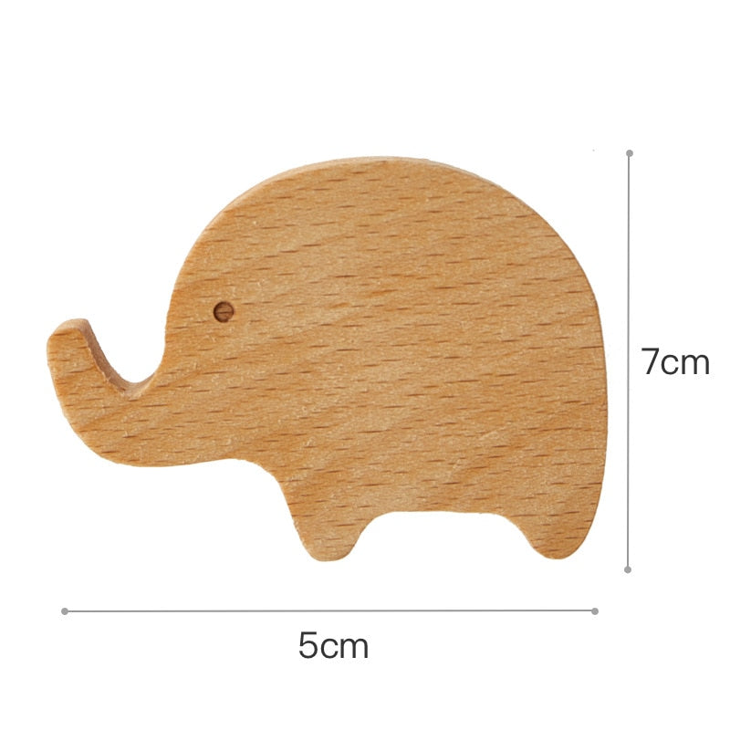 1pcs Wooden Animal Hooks Cute Room Decor