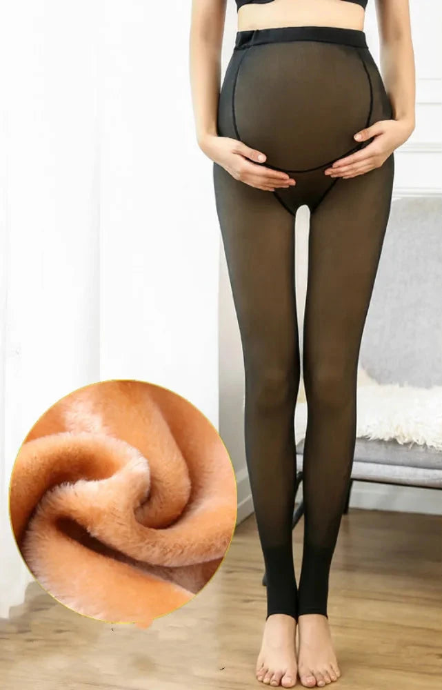 Pregnant Women Pantyhose Velvet Suitable 40-75kg  Winter Plush