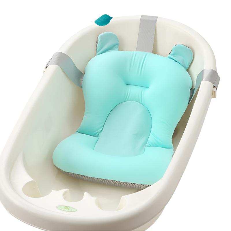 Baby Bath Seat Support Mat Foldable Anti-Slip Soft Comfort