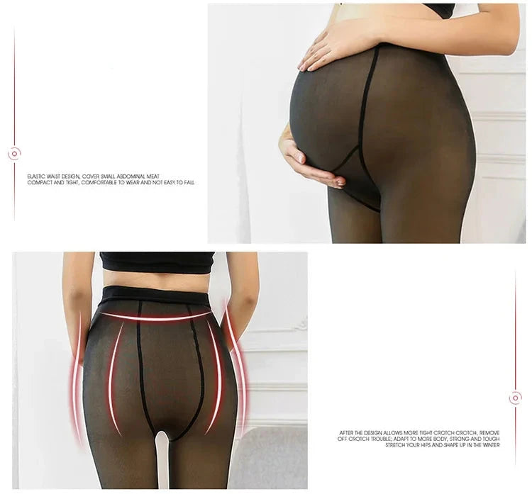 Pregnant Women Pantyhose Velvet Suitable 40-75kg  Winter Plush