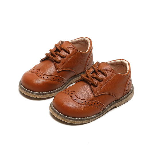 Autumn Casual Children Leather Shoes