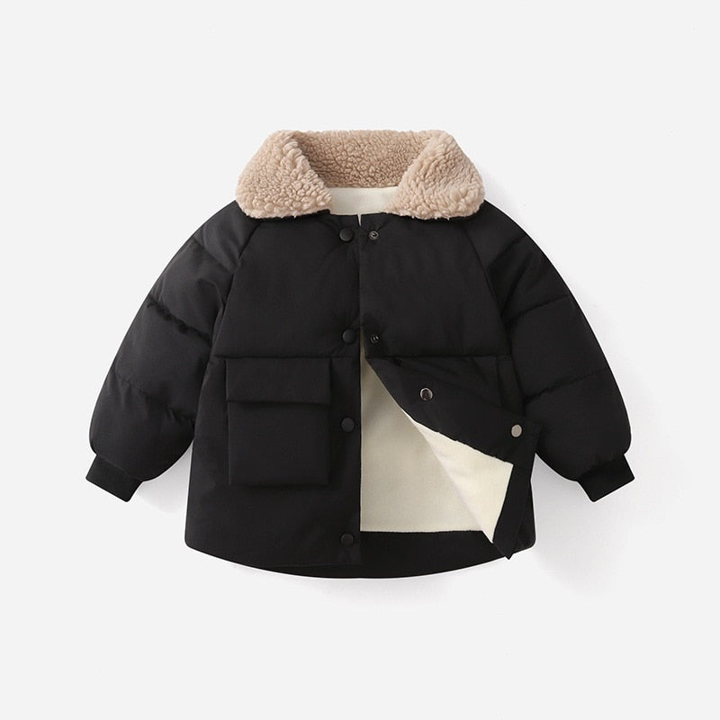 New Winter Children's Warm Cotton Jackets Outerwear