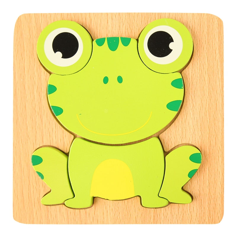 3D Wooden Puzzles Educational