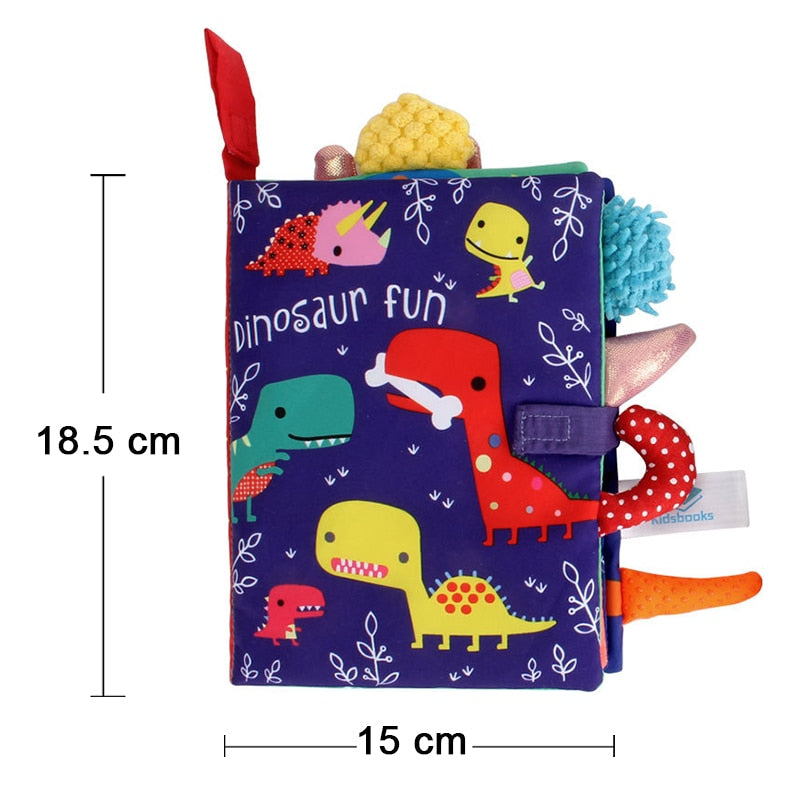 Soft Baby Books 3D Touch Feel High Contrast Cloth Book Sensory Early Learning 0-12 Months