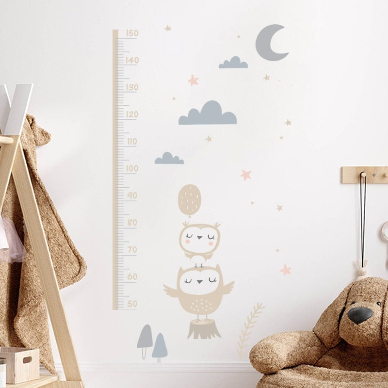 Height Measurement Animals Wall Sticker