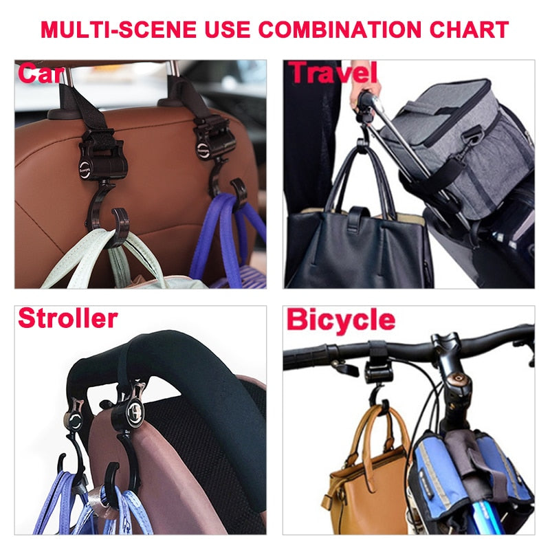 1-2pcs Baby Bag Stroller Hooks