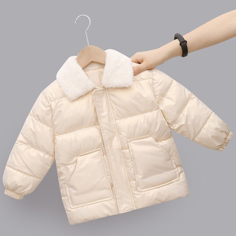 New Winter Children's Warm Cotton Jackets Outerwear