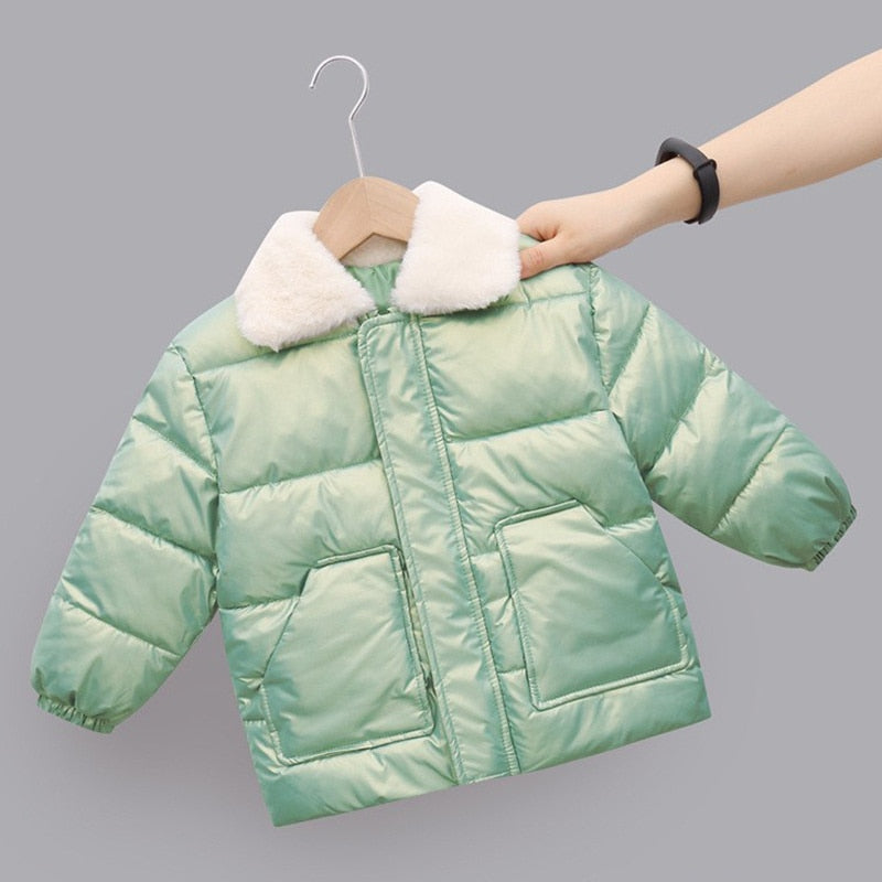 New Winter Children's Warm Cotton Jackets Outerwear