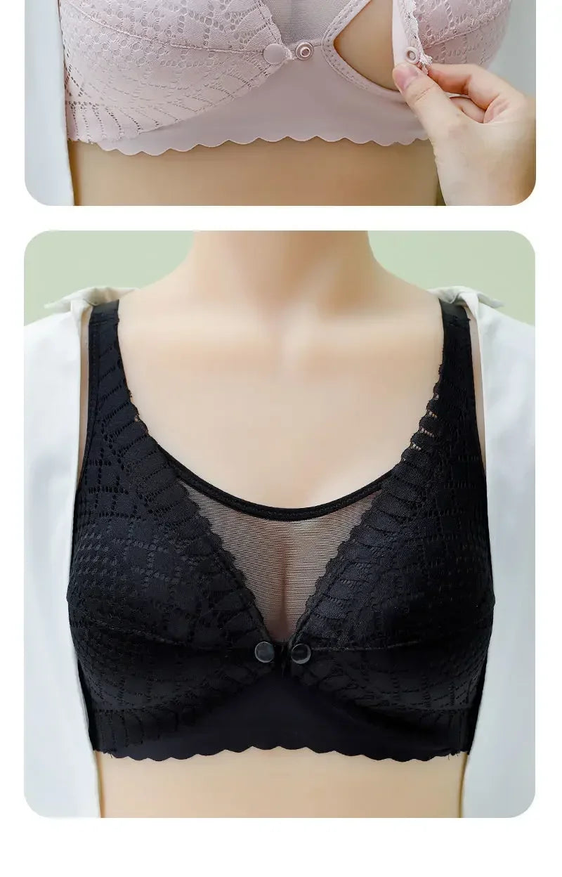 Front Button Maternity Nursing Bra