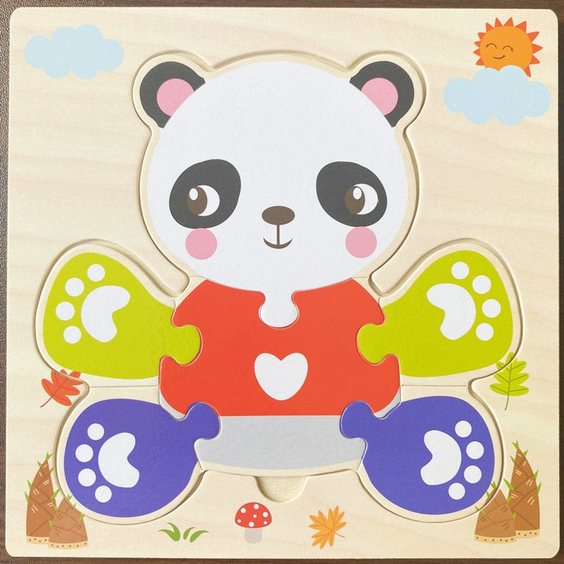 3D Wooden Puzzles Educational