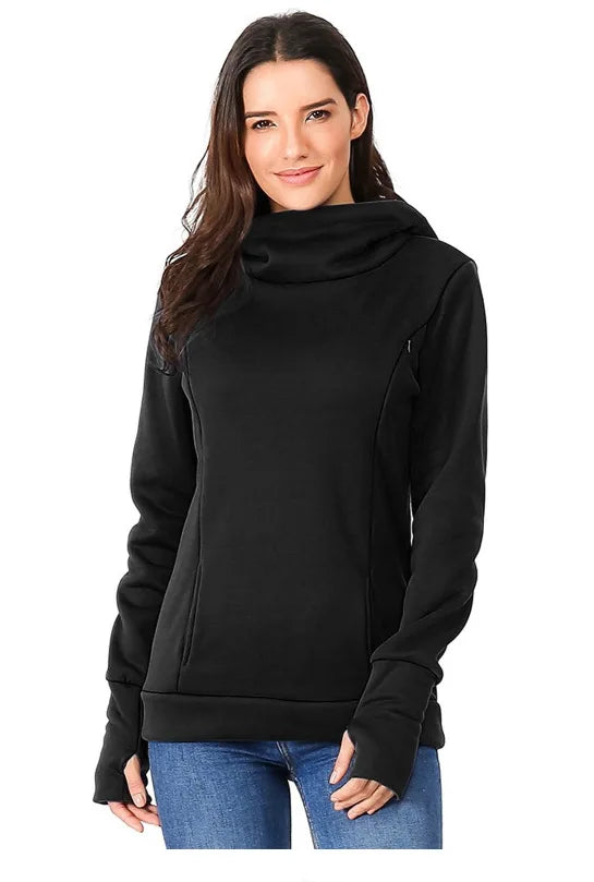 Women's Fleece Maternity Nursing Sweatshirt