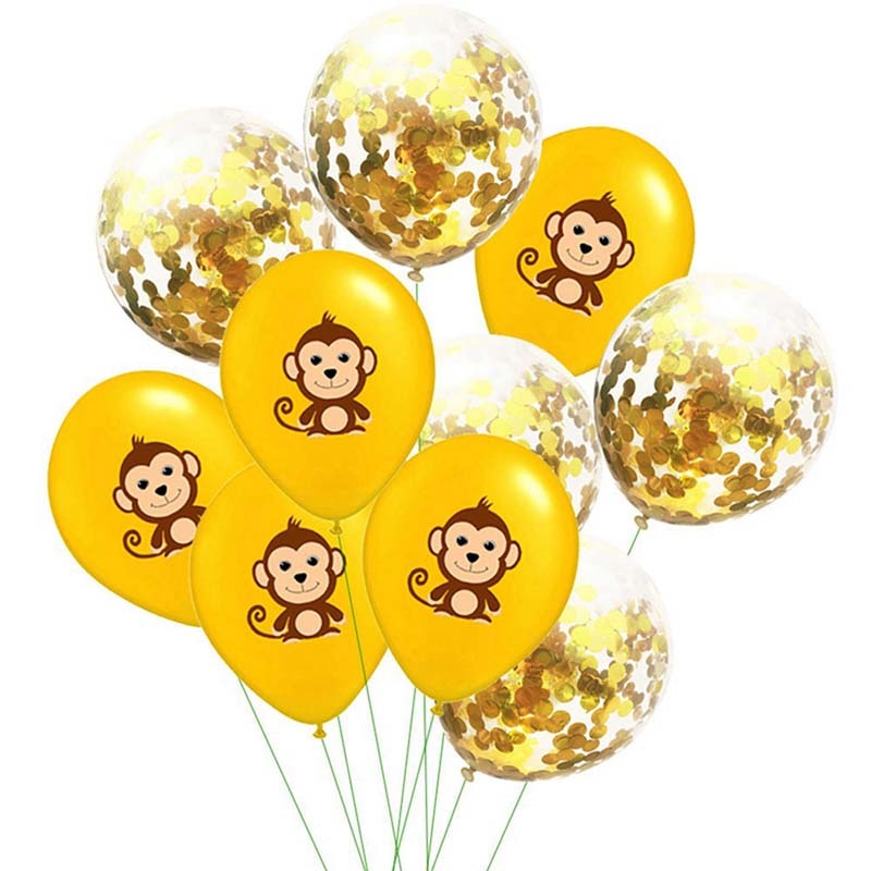 10 pcs Animal Latex Balloons Jungle Safari Party Decorations