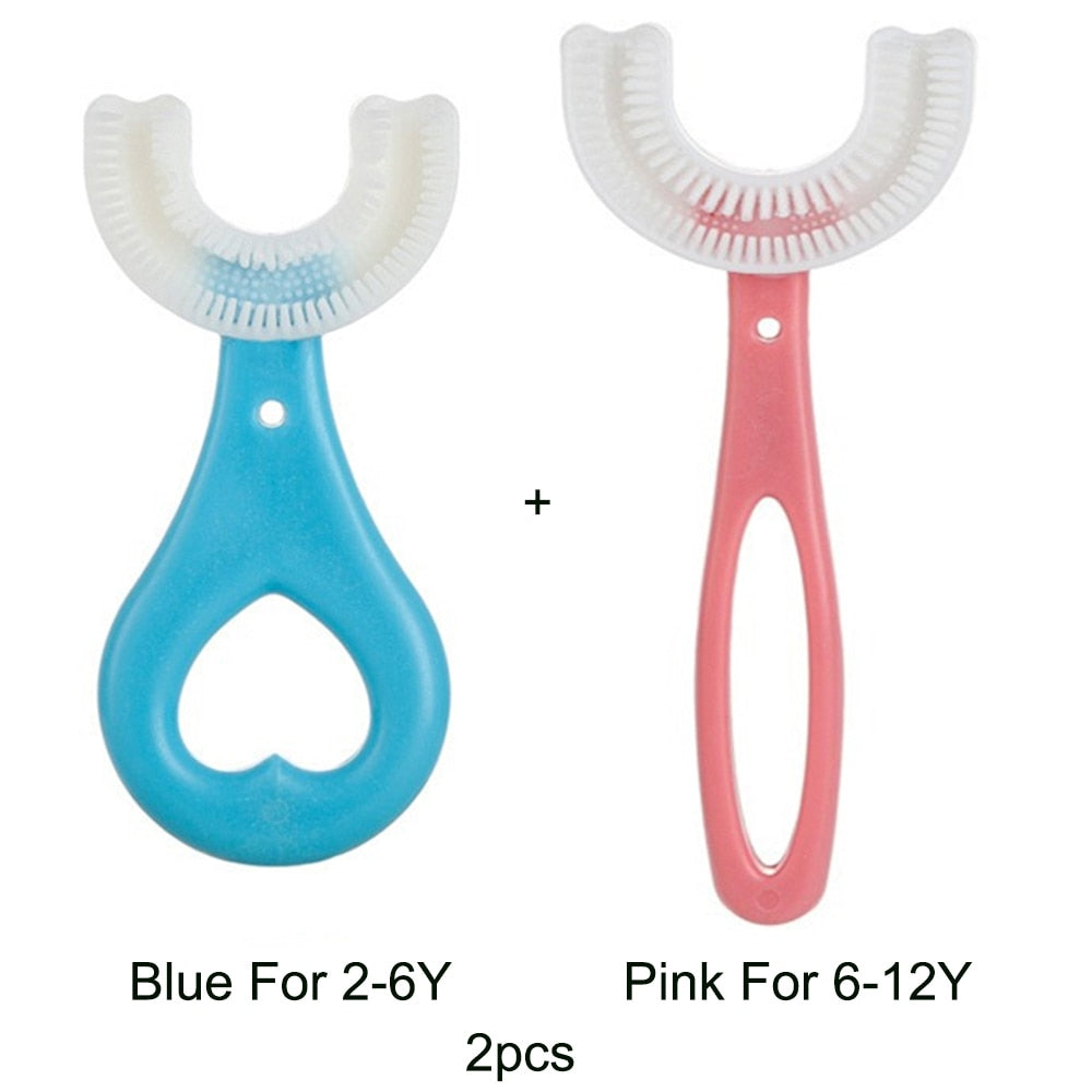 Toothbrush Children 360 Degree U-shaped Oral Care Cleaning